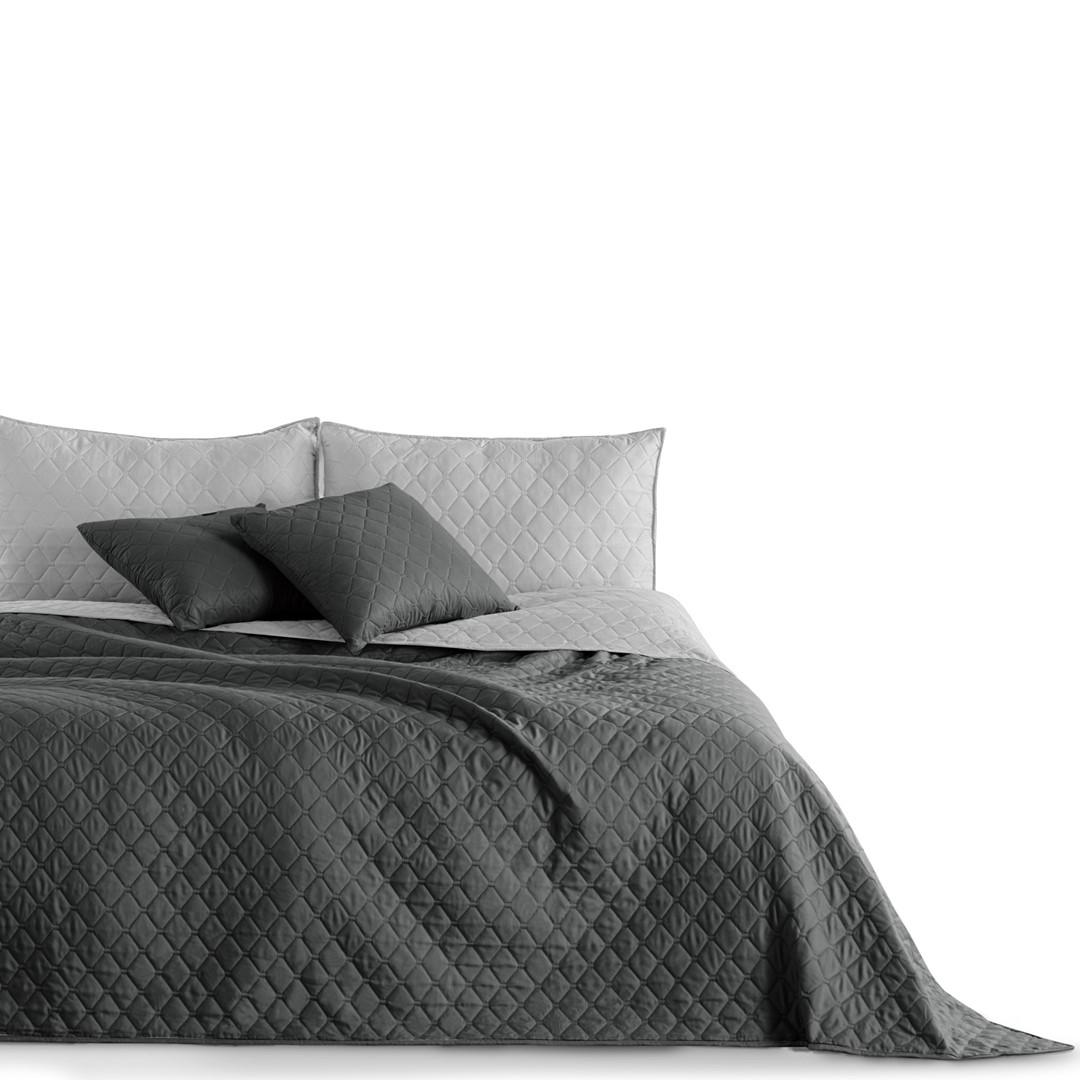 Sengetæppe gråt 170×210 - DecoKing AXEL mikrofiber billede