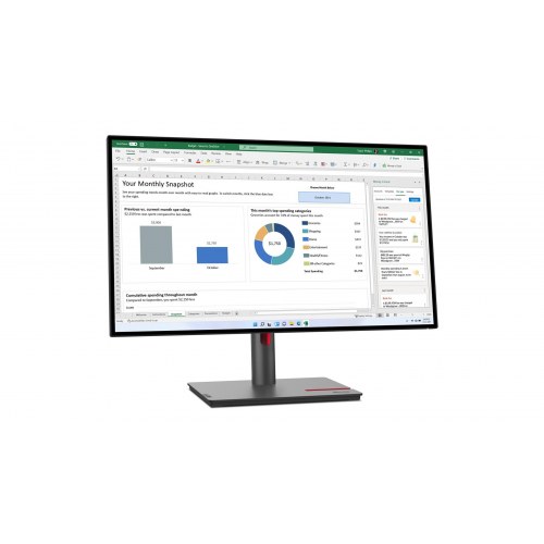 Skærm 27" Lenovo ThinkVision P27h-30 - QHD IPS, USB-C, sort