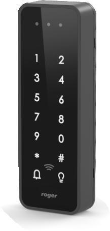 Adgangskontrol med tastatur â Roger PRT84ME prox-lÃ¦ser billede