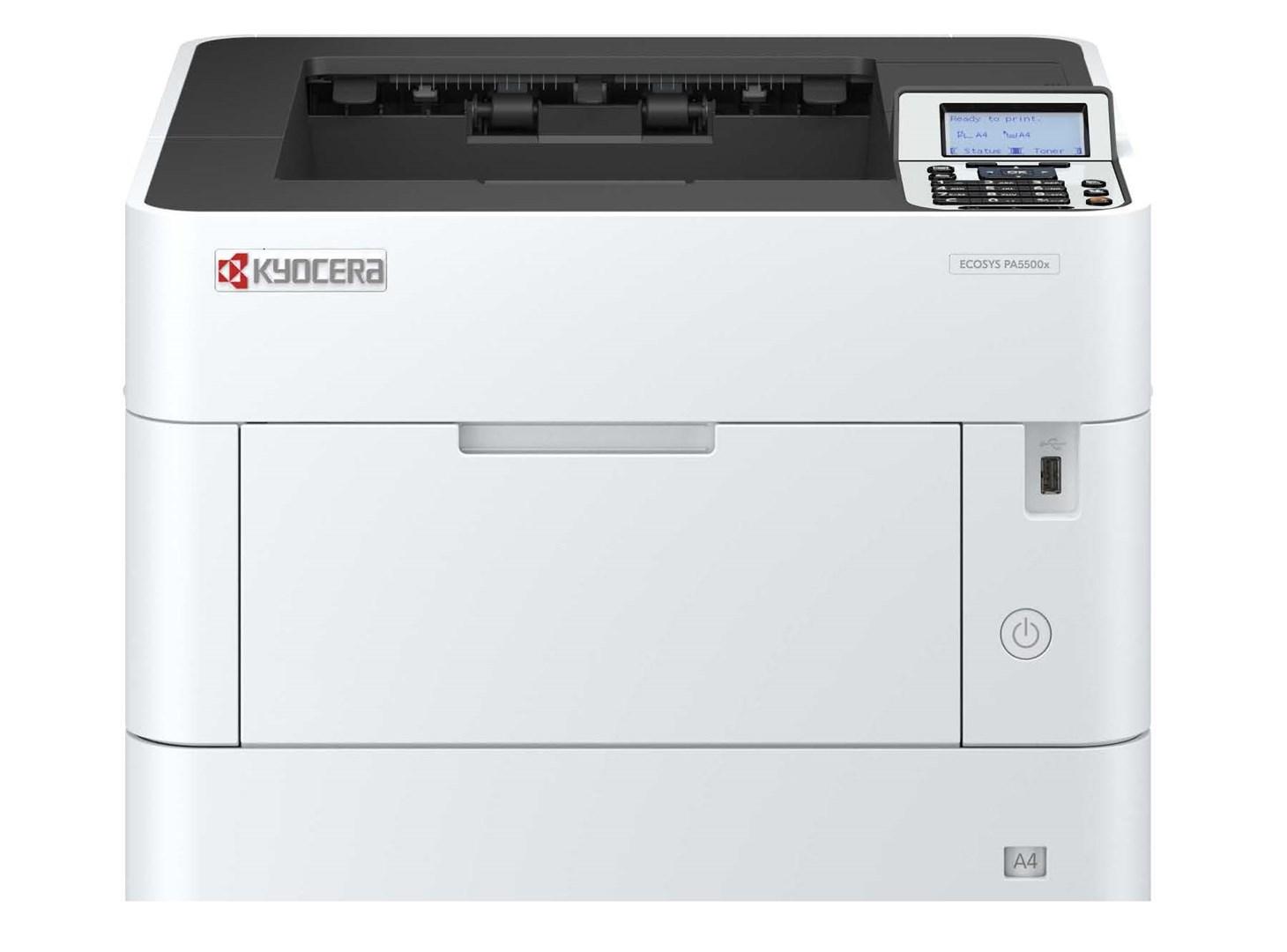 Kyocera ECOSYS PA5500x A4 laserprinter - 1200 x 1200 DPI, duplex, 55 ppm, sort/hvid