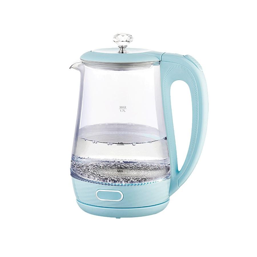 Elektrisk elkedel 1,7 l - Maestro glas, blå billede