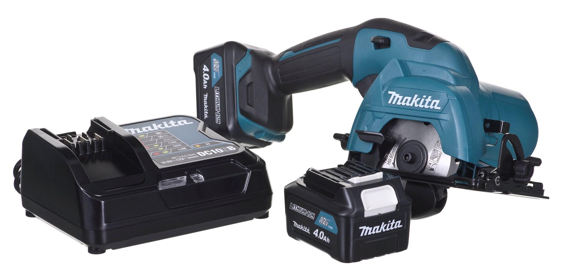 Rundsav på batteri Makita HS301DSME - turkis, 12 V billede