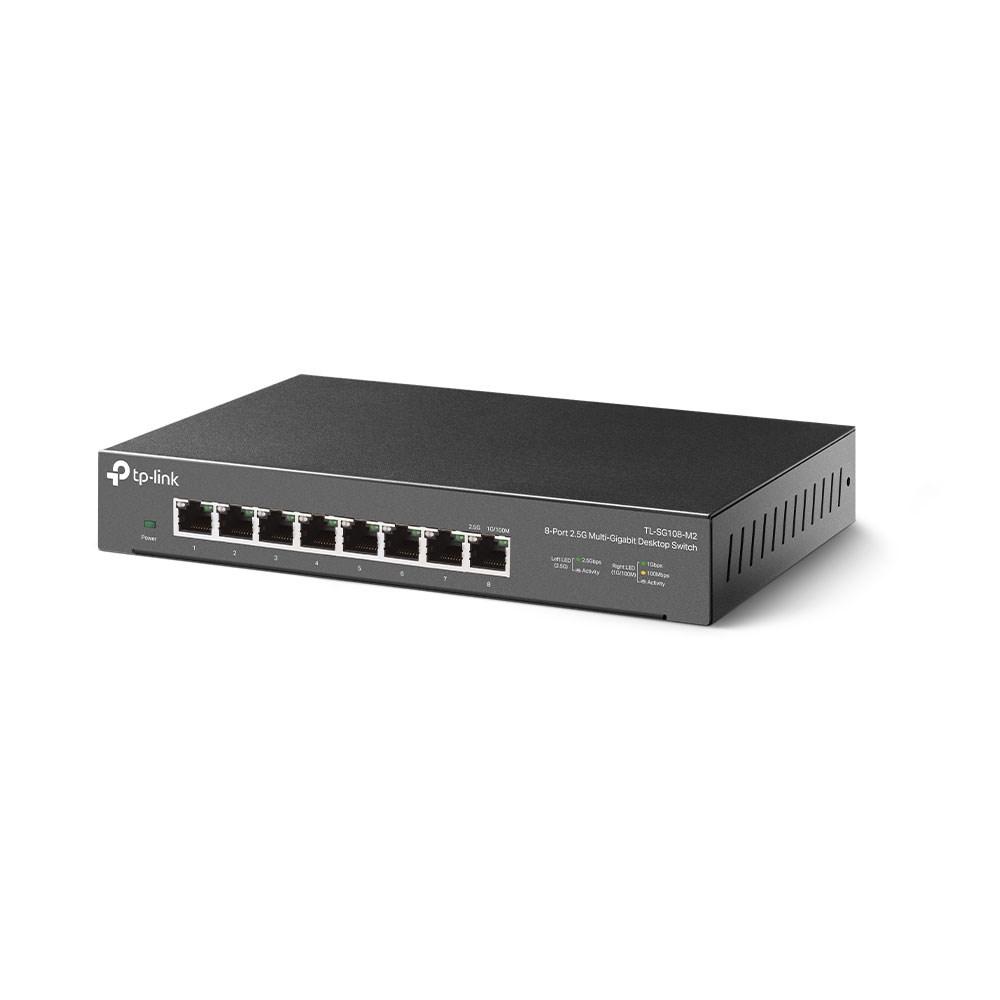 Netværksswitch TP-Link 8-port 2,5G desktop TL-SG108-M2 (unmanaged)