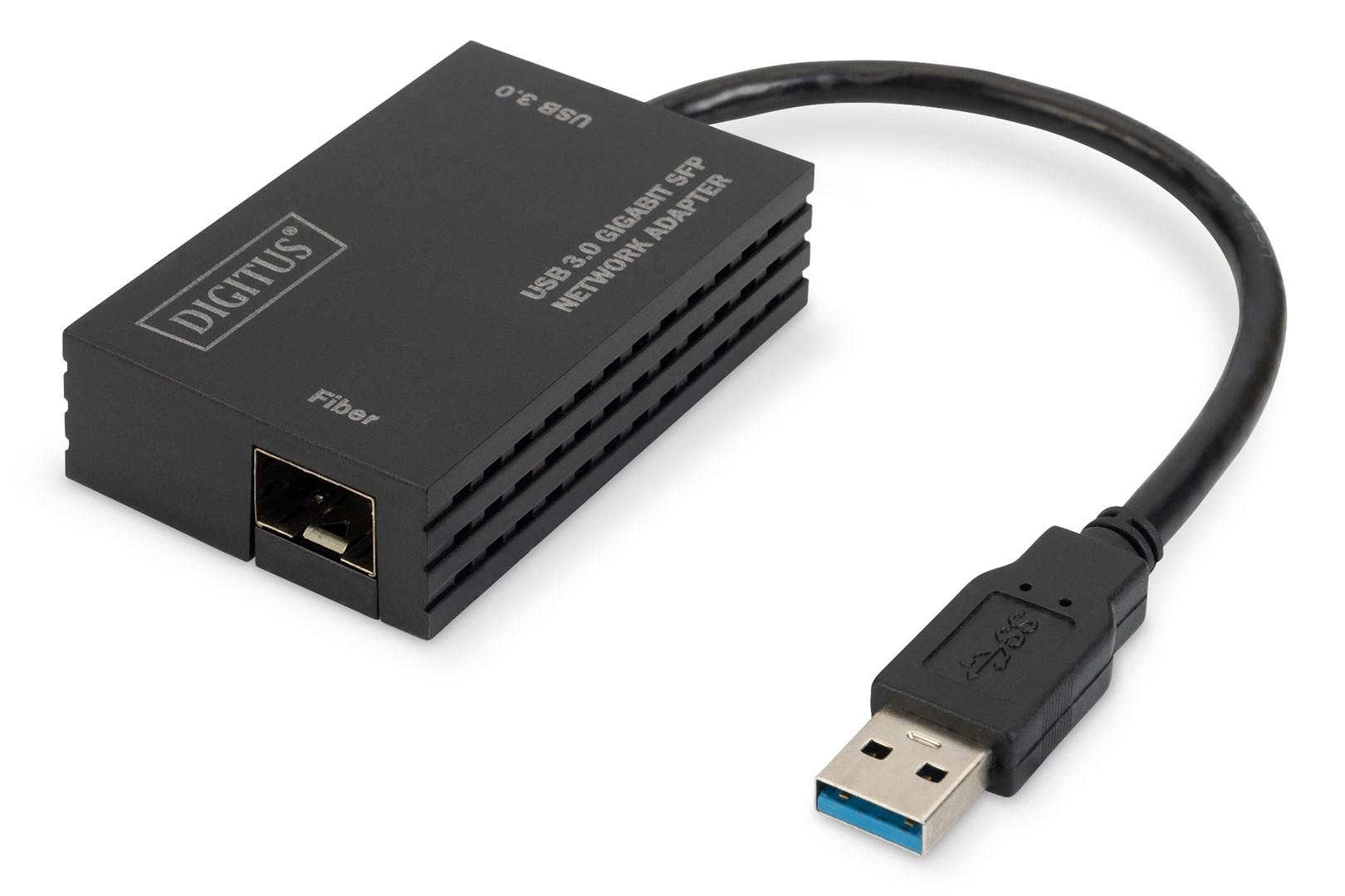 Digitus DN-3026, USB Type-A, SFP, Sort, Kina, RTL8153, 0 - 70 °C