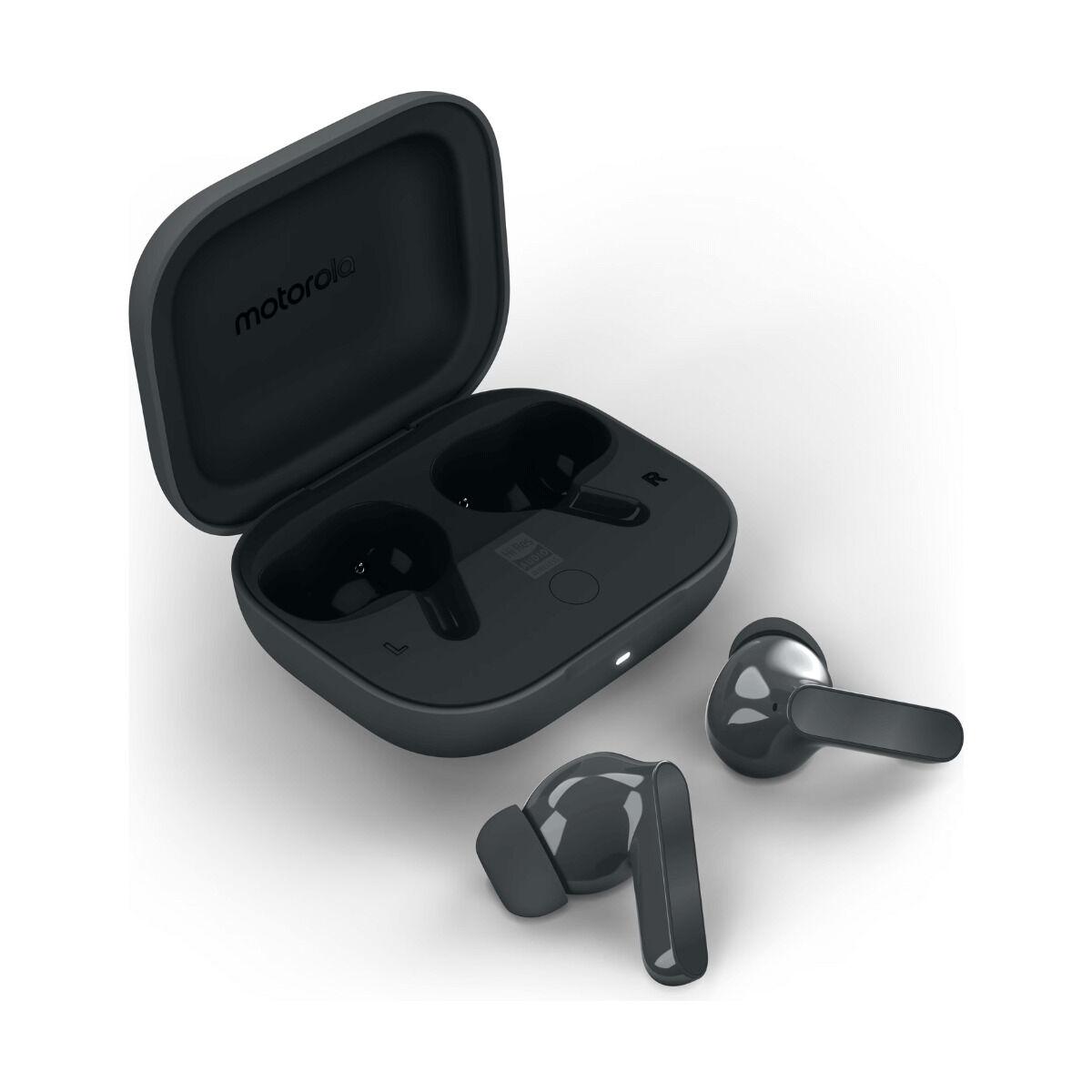 Motorola Moto Buds Bass - trådløse in-ear høretelefoner med ladeetui - Sort billede