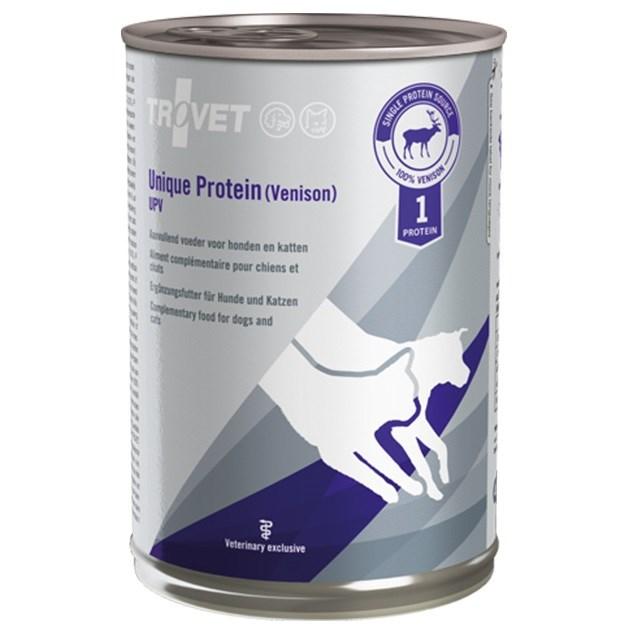 Hundefoder vådfoder TROVET UPV Unique Protein – vildt, 400 g billede
