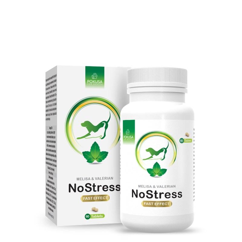 Kosttilskud til kat – POKUSA Green Line NoStress, 60 tabletter billede