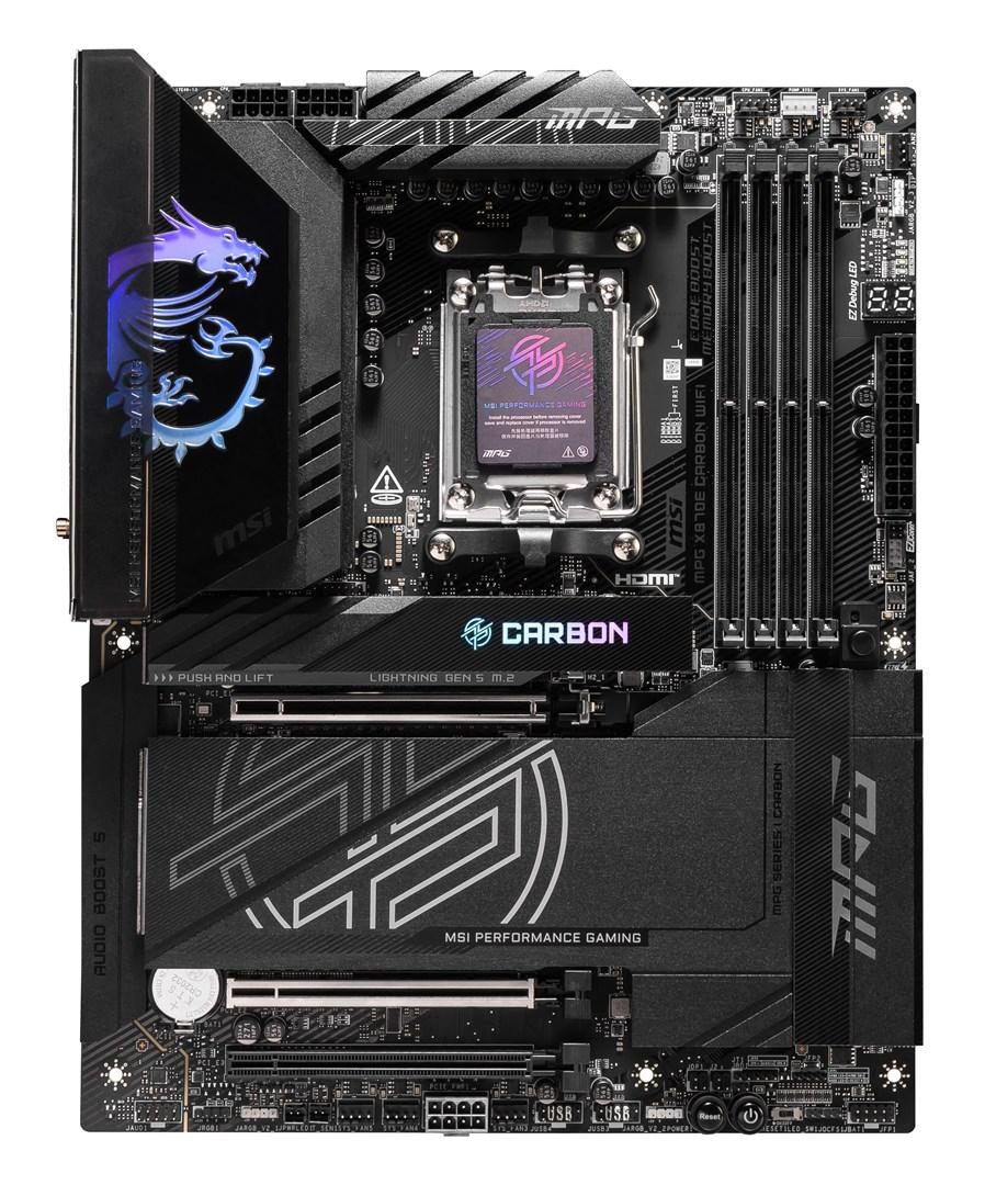 Bundkort MSI MPG X870E Carbon WiFi - AMD X870E, Socket AM5, ATX