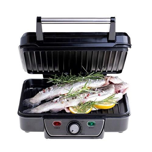 Elgrill kontaktgrill MESKO MS 3050, 1.800 W, sort/rustfrit stål billede