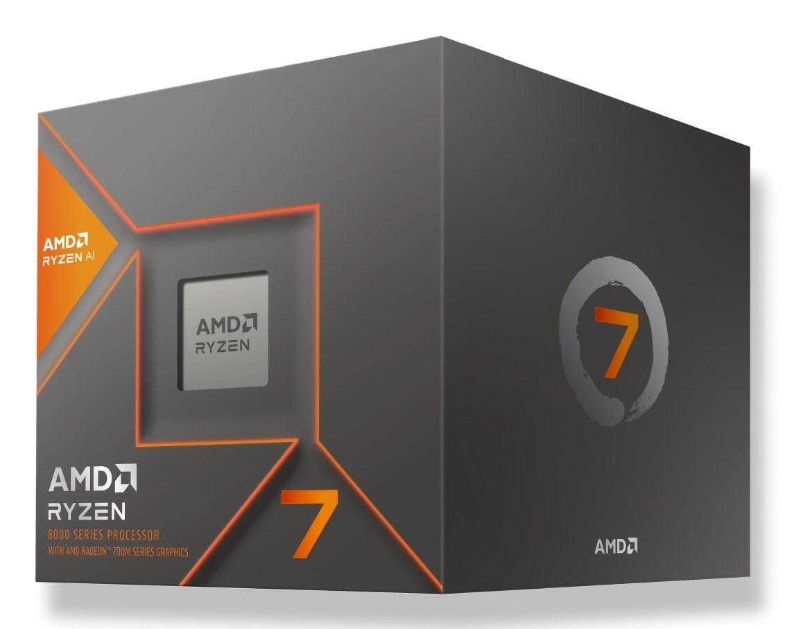 CPU AMD Ryzen 7 8700G - 8 kerner, 4,2-5,1 GHz, Radeon 780M