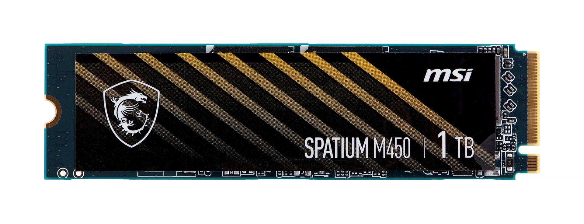 SSD NVMe M.2 - MSI Spatium M450 1 TB PCIe 4.0 billede
