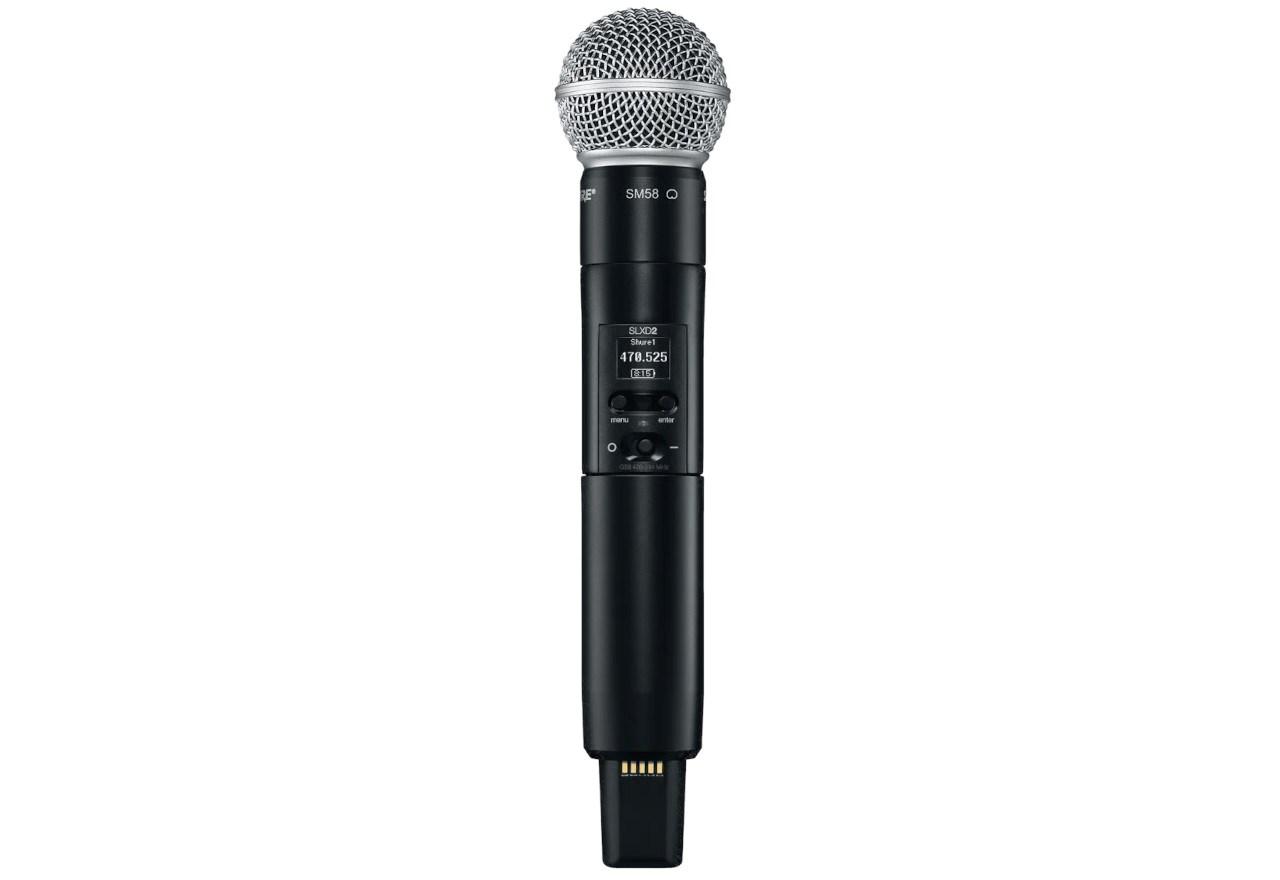 TrÃ¥dlÃ¸s mikrofon Shure SLXD2/SM58 hÃ¥ndsender, 470â514 MHz