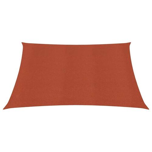 Solsejl 2,5x3 m160 g/m² HDPE terrakotta