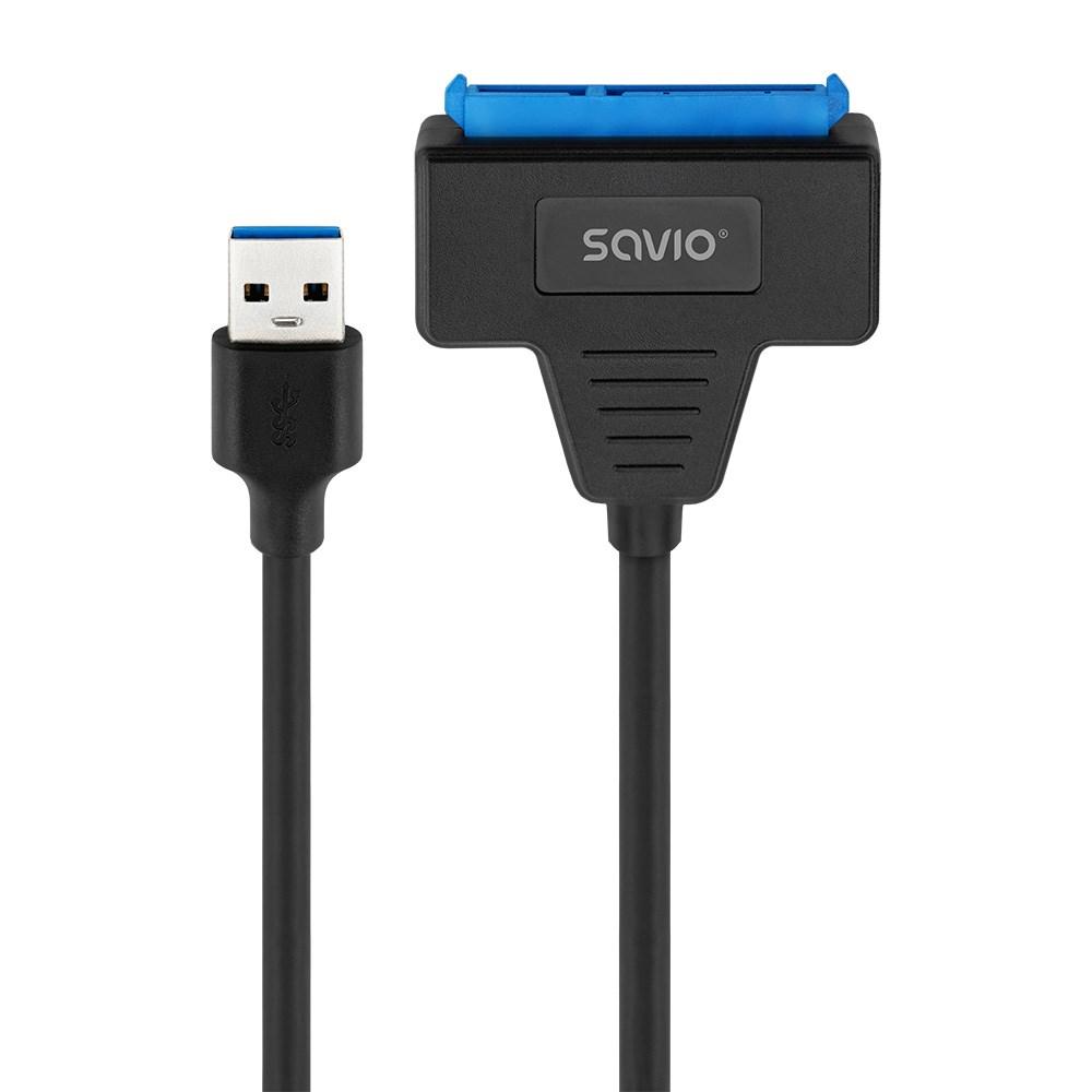 USB til SATA adapterkabel 2,5" - Savio AK-68, USB-A 3.1 Gen 1 (5 Gbit/s) billede