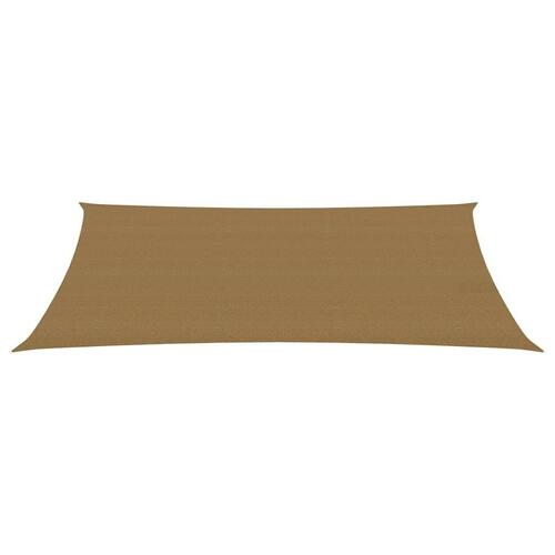 Solsejl 2x5 m 160 g/m² HDPE gråbrun