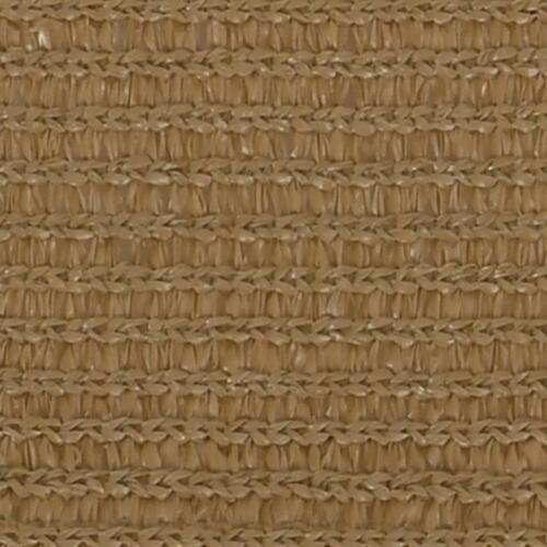 Solsejl 2,5x4,5 m 160 g/m² HDPE gråbrun