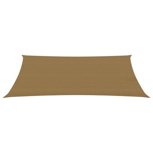 Solsejl 2,5x4,5 m 160 g/m² HDPE gråbrun