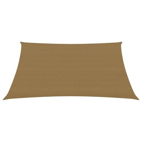 Solsejl 160 g/m² 3,5x5 m HDPE gråbrun