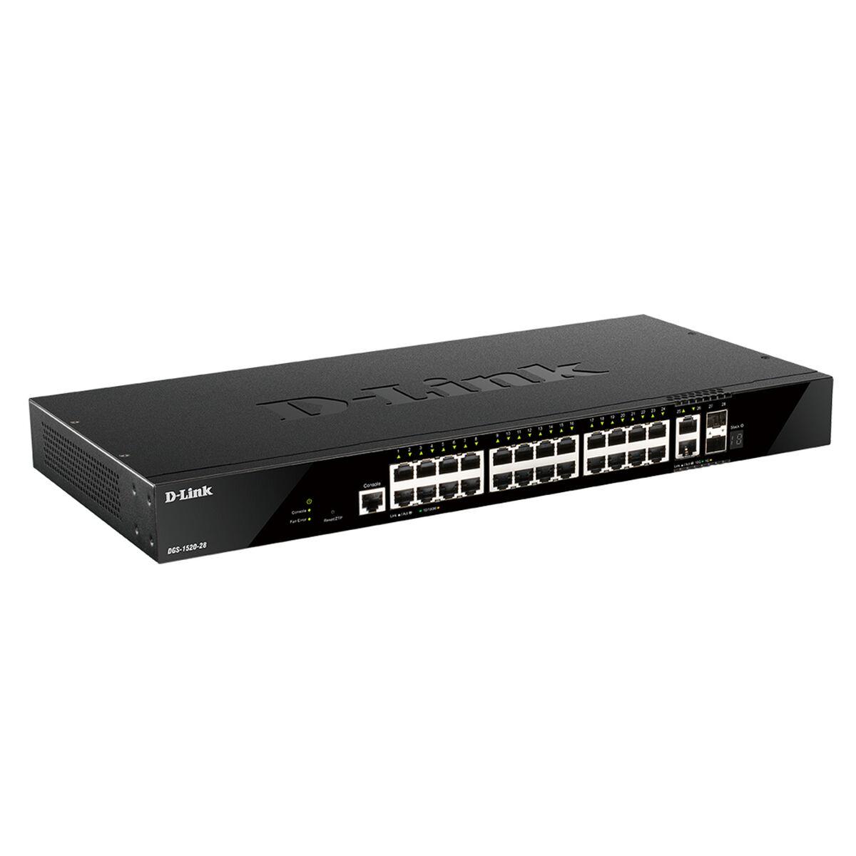 D-Link DGS-1520-28/E - 28-ports Gigabit switch med 10G uplinks billede