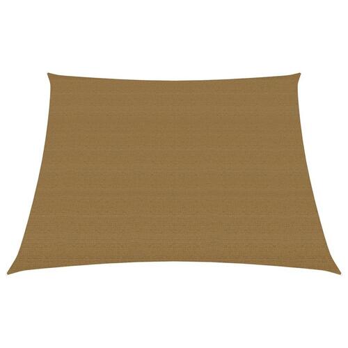 Solsejl 3/4x3 m 160 g/m² HDPE gråbrun