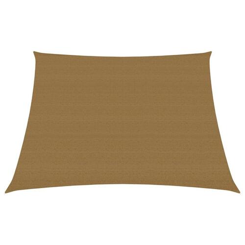 Solsejl 160 g/m² 4/5x3 m HDPE gråbrun
