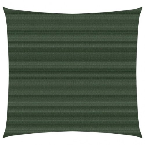 Solsejl 4,5 x 4,5 m 160 g/m² HDPE mørkegrøn