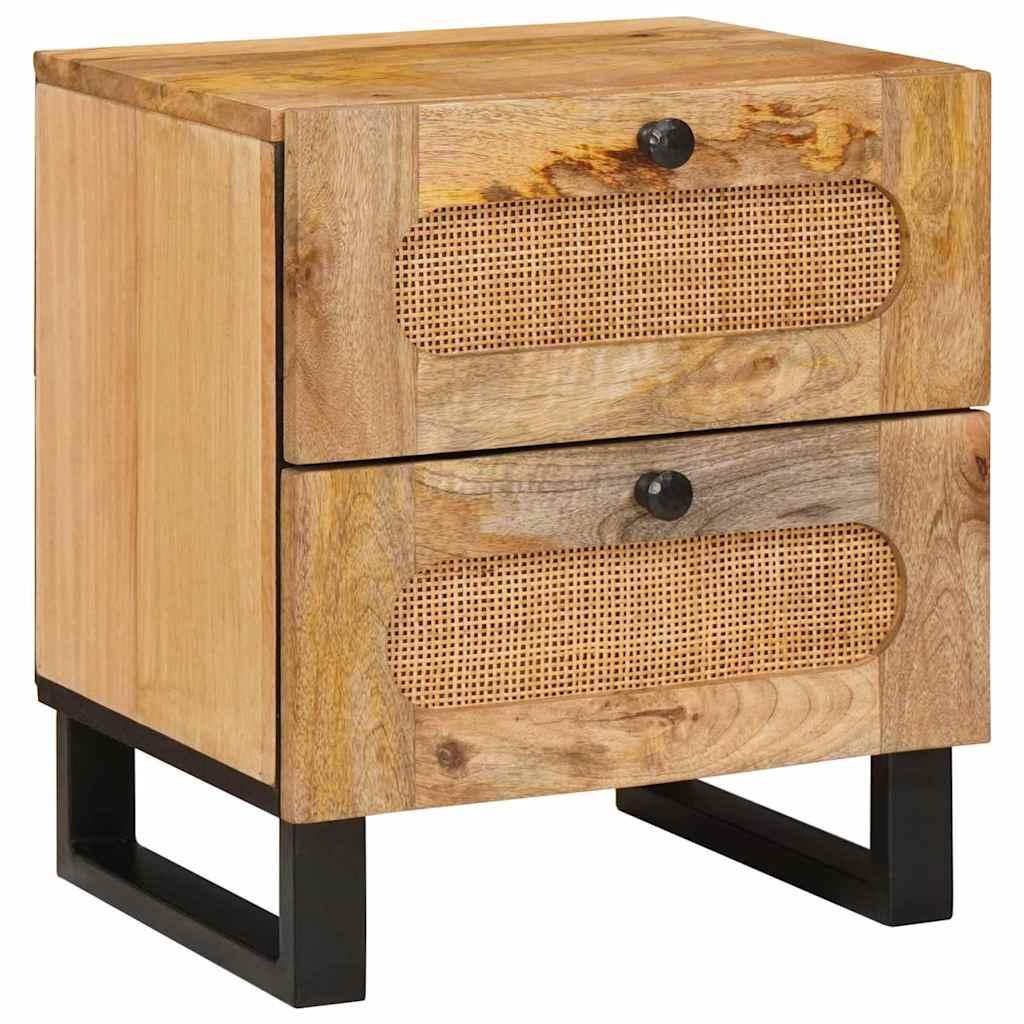 Natskab Naturfarvet 40 x 33,5 x 46 cm Massivt mangotræ billede