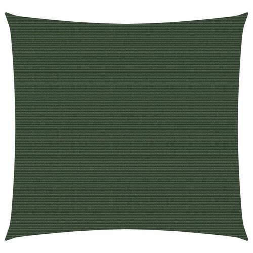 Solsejl 5x5 m 160 g/m² HDPE mørkegrøn