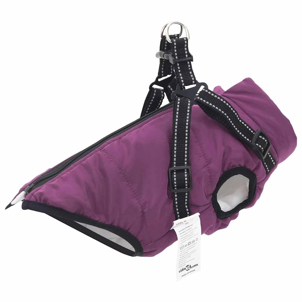 Hundejakke med sele Lilla L40 Fleece og polyester billede