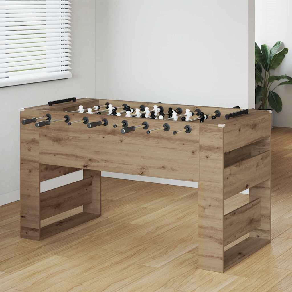 Fodboldbord 2 stk Artisan Egetræ 146,5 x 74 x 85 cm billede