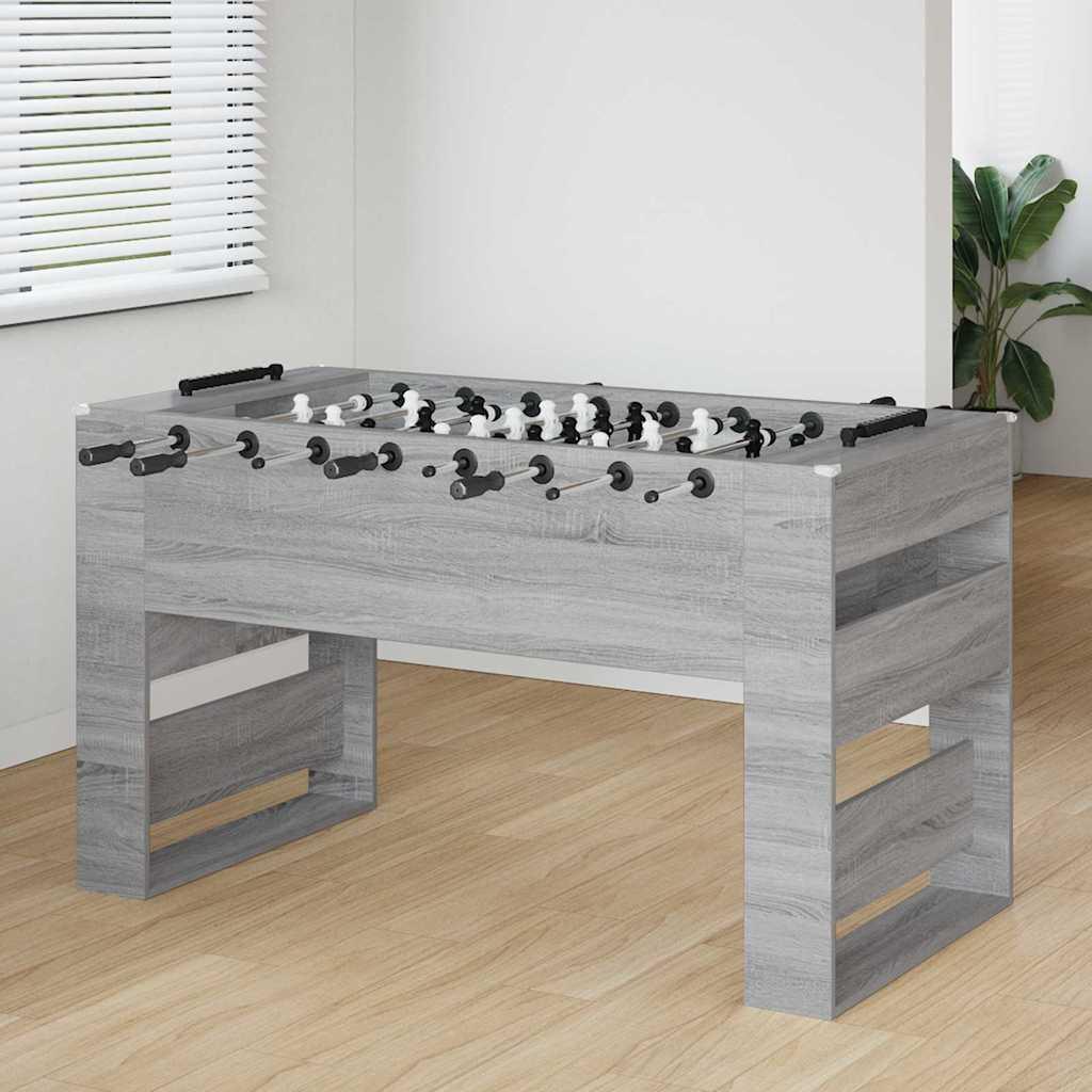 Fodboldbord 2 stk Grå Sonoma 146,5 x 74 x 85 cm Konstrueret træ billede