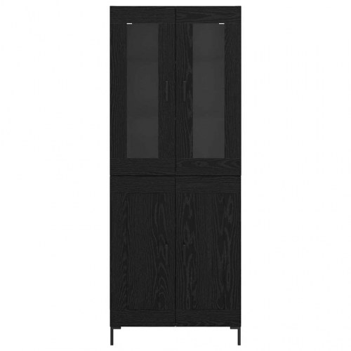 Highboard i 2 dele - sort eg 69,5 x 34 x 180 cm