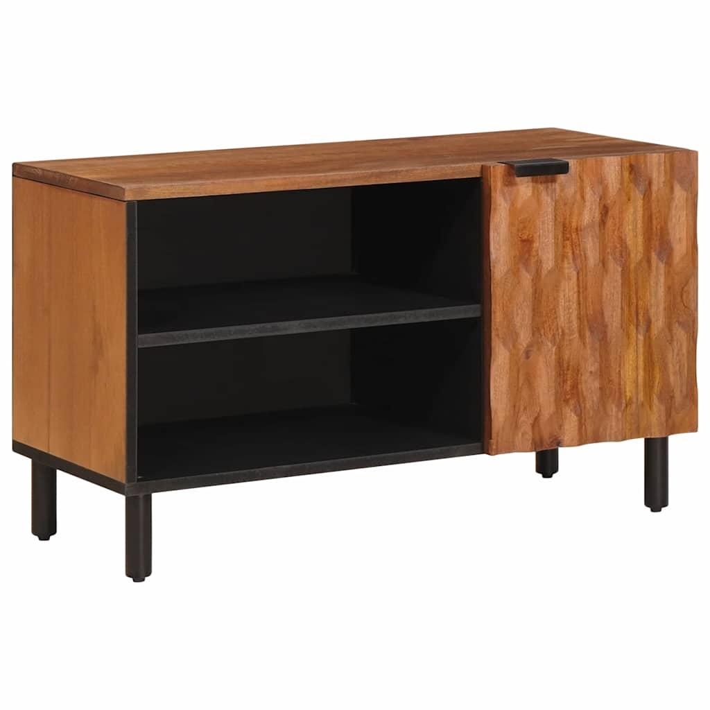 TV-skab Acacia Brun Finish 80 x 31,5 x 46 cm Massivt mangotræ billede