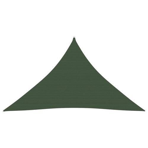 Solsejl 2,5x2,5x3,5 m 160 g/m² HDPE mørkegrøn