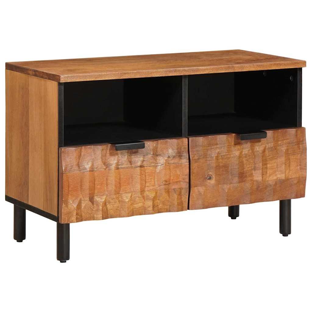 TV-skab Acacia Brun Finish 70 x 33,5 x 46 cm Massivt mangotræ billede