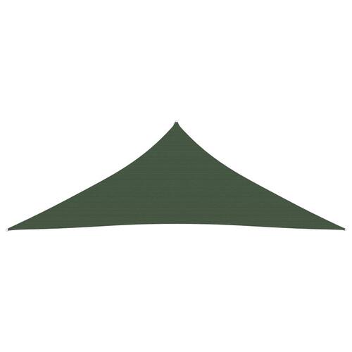 Solsejl 3,6x3,6x3,6 m 160 g/m² HDPE mørkegrøn