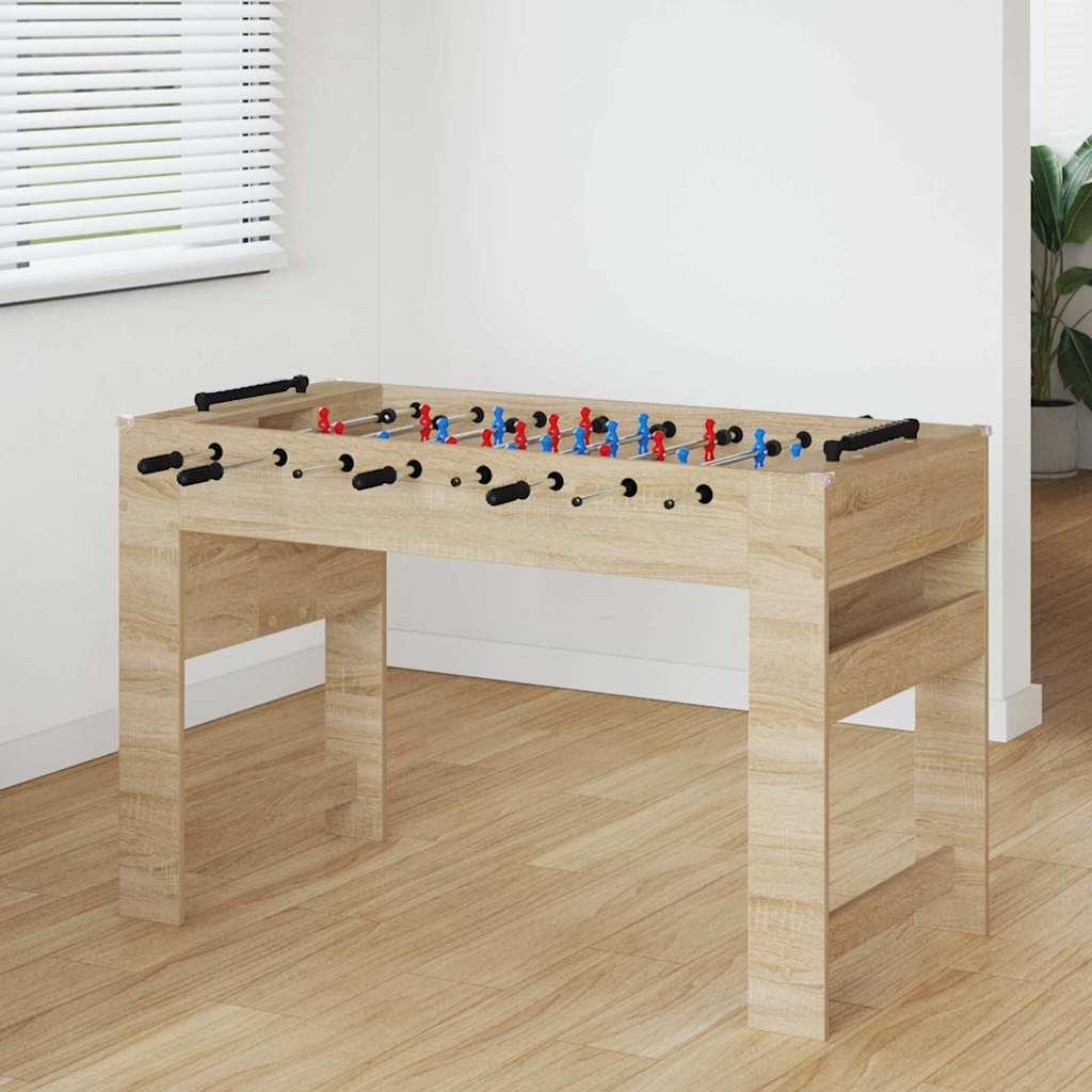 Fodboldbord Sonoma eg 125 x 60,5 x 80 cm Konstrueret træ billede