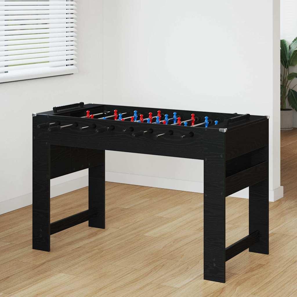 Fodboldbord Sort eg 125 x 60,5 x 80 cm Konstrueret træ billede