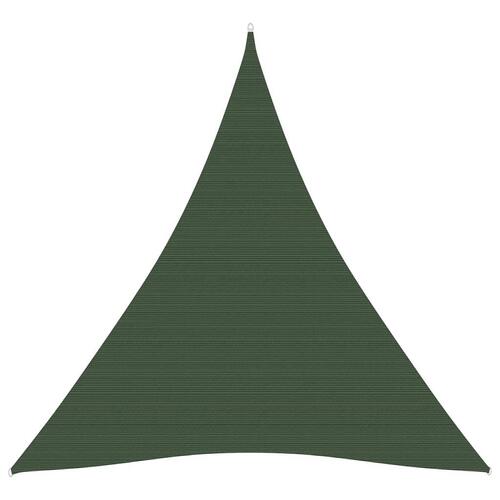 Solsejl 3x4x4 m 160 g/m² HDPE mørkegrøn