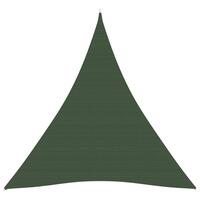 Solsejl 5x6x6 m 160 g/m² HDPE mørkegrøn
