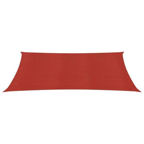 Solsejl 2x4,5 m 160 g/m² HDPE rød