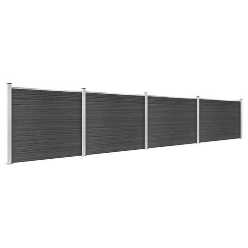 Hegnspanelsæt 699x146 cm WPC grå