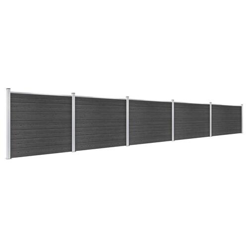 Hegnspanelsæt 872x146 cm WPC grå