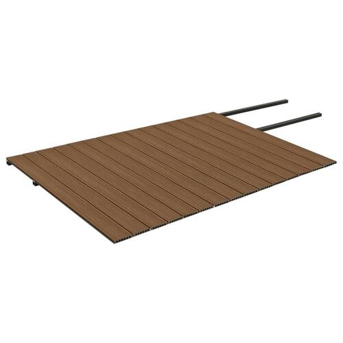 Terrassebrædder med tilbehør WPC 30 m² 2,2 m brun og grå