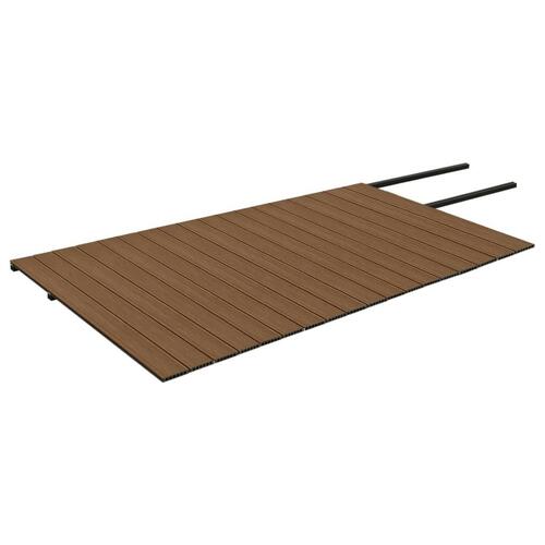 Terrassebrædder med tilbehør WPC 36 m² 2,2 m brun og grå