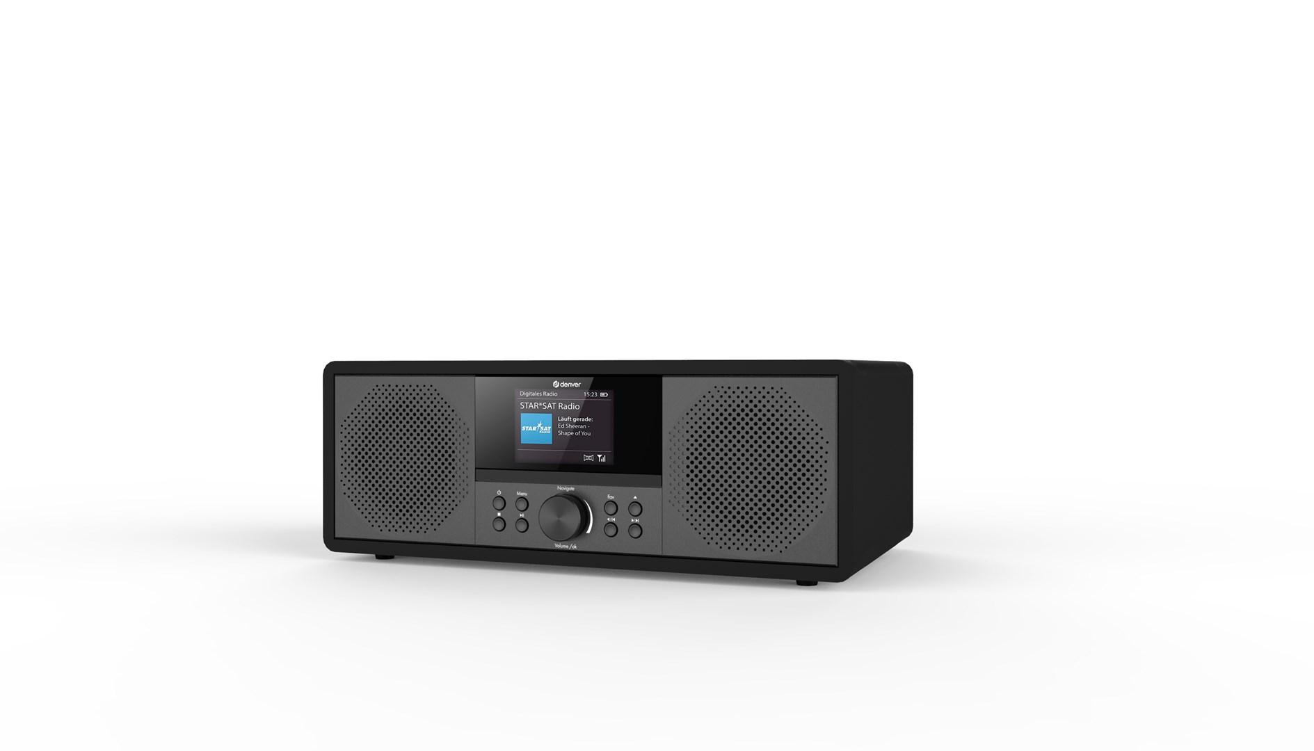 Denver MIR-270B internetradio med DAB+, Wi‑Fi og Bluetooth - sort billede