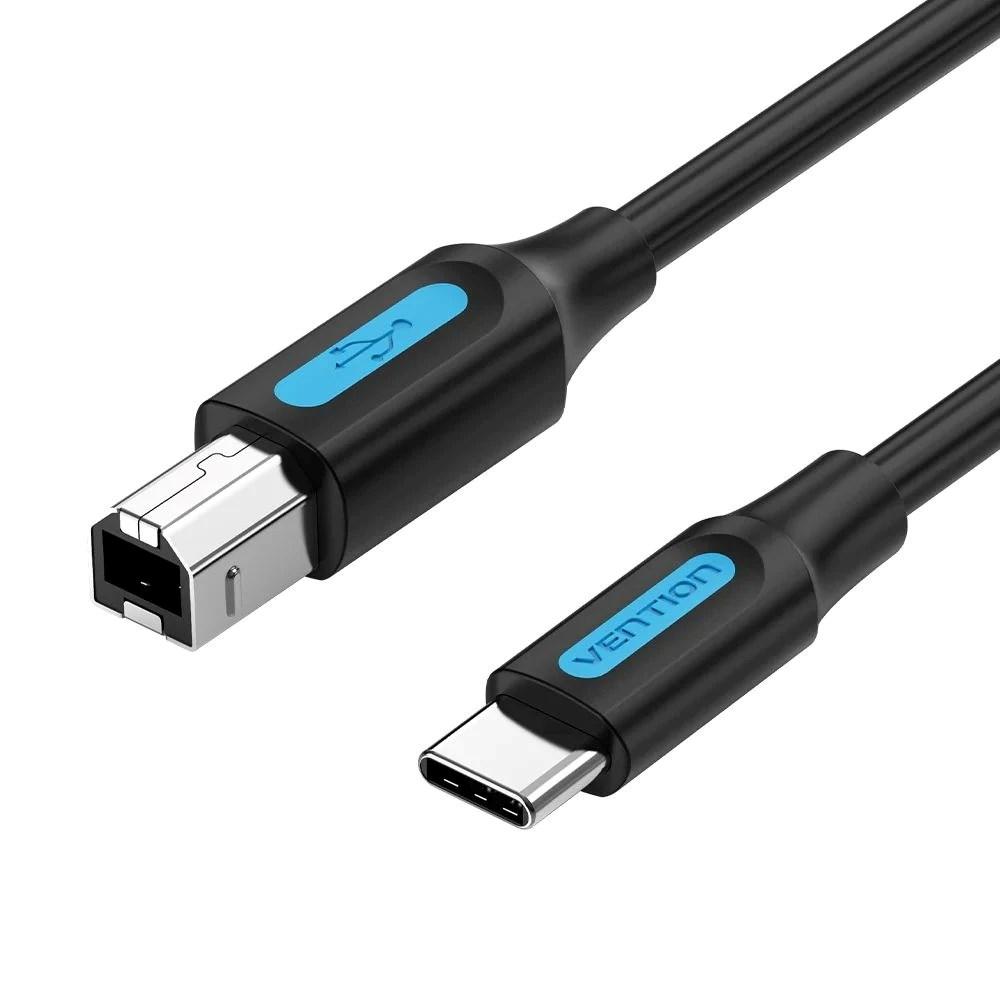 Vention USB-C til USB-B printerkabel 1 m - USB 2.0 billede