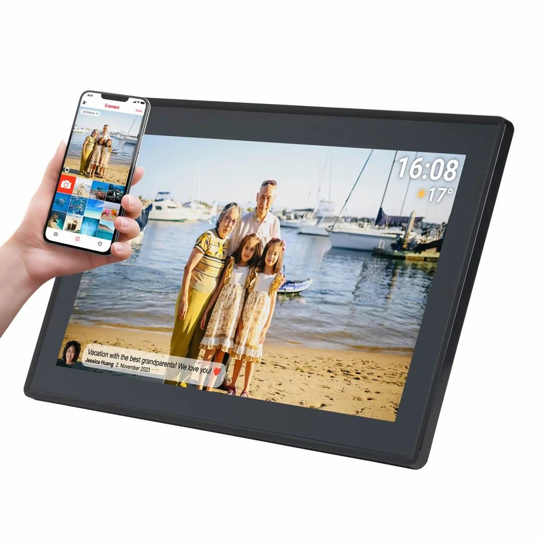 Denver PFF-1515B digital fotoramme 15,6" IPS touch - Wi‑Fi, sort billede