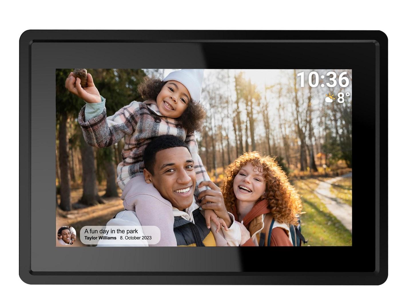 DENVER PFF-725B digital fotoramme 7" - sort, Wi‑Fi/IPS/Touch billede