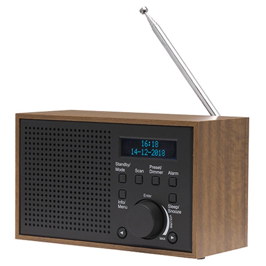 Denver DAB-46 - internet- og DAB+/FM-radio, mørkegrå/valnød billede